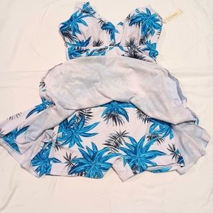 AONTUS Women's One Piece Plus Size Swimsuits Tummy Control Swimwear Bathing Suit